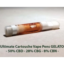 Ultimate Cartouche Vape Pens GELATO - 50% CBD - 28% CBG - 8% CBN -