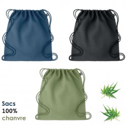 Sac en chanvre cordons